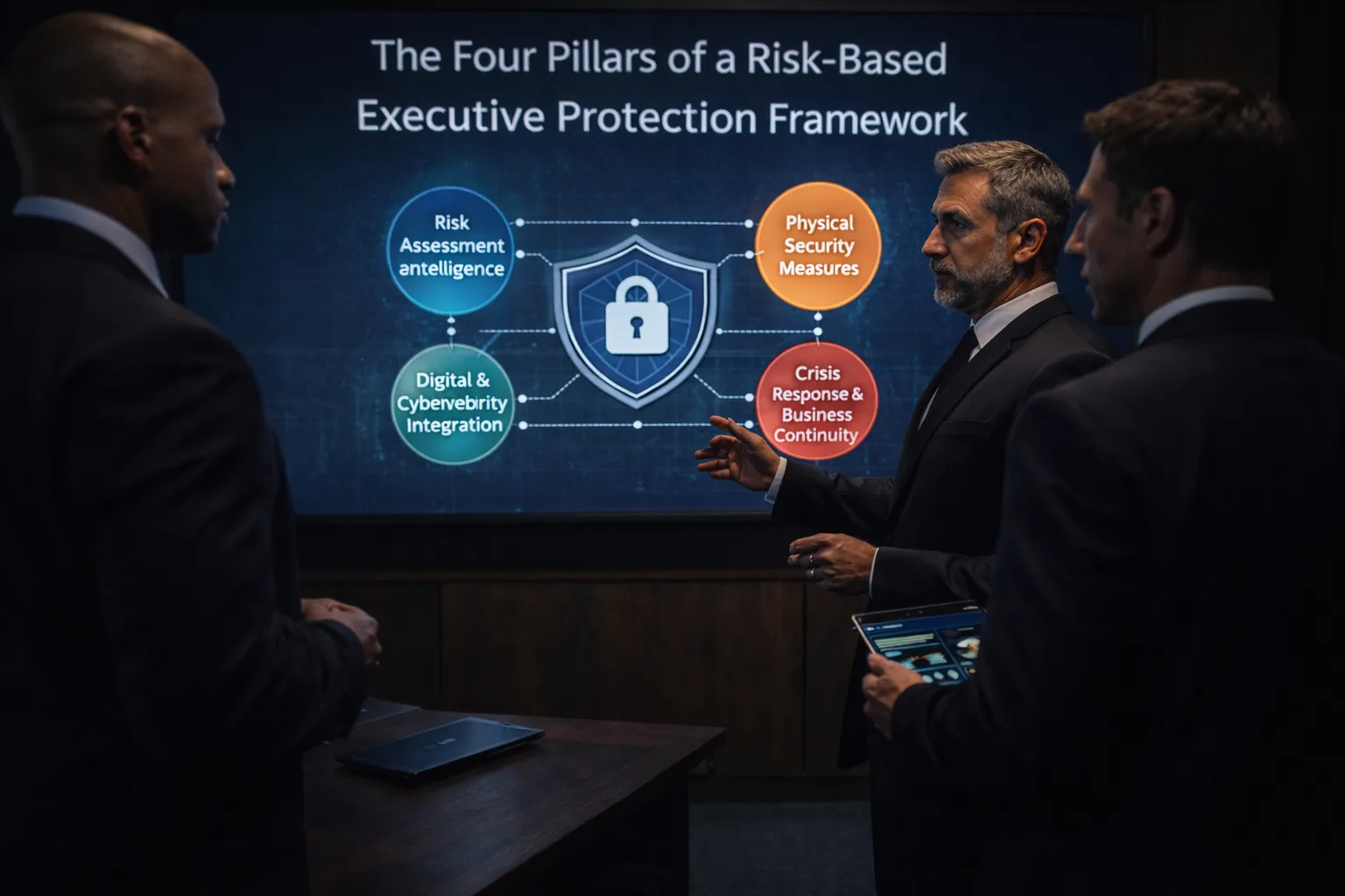 Executive protection explained through a risk-based security framework