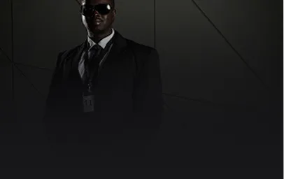 Executive protection agent in suit monitoring environment with earpiece