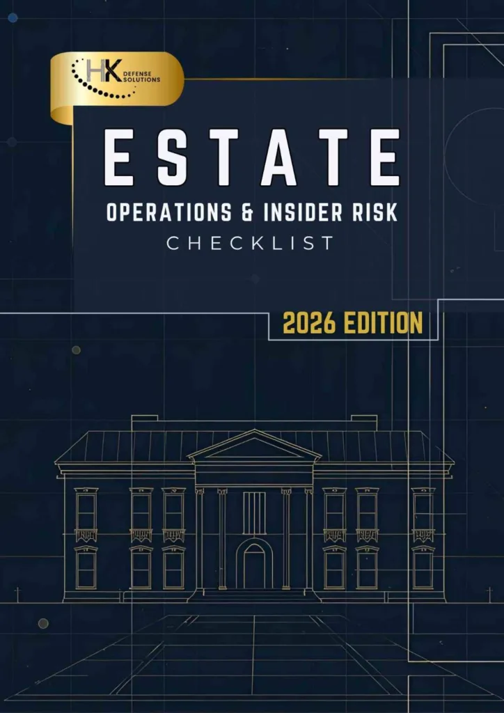 Cover of HK Defense Solutions Estate Operations & Insider Risk Checklist