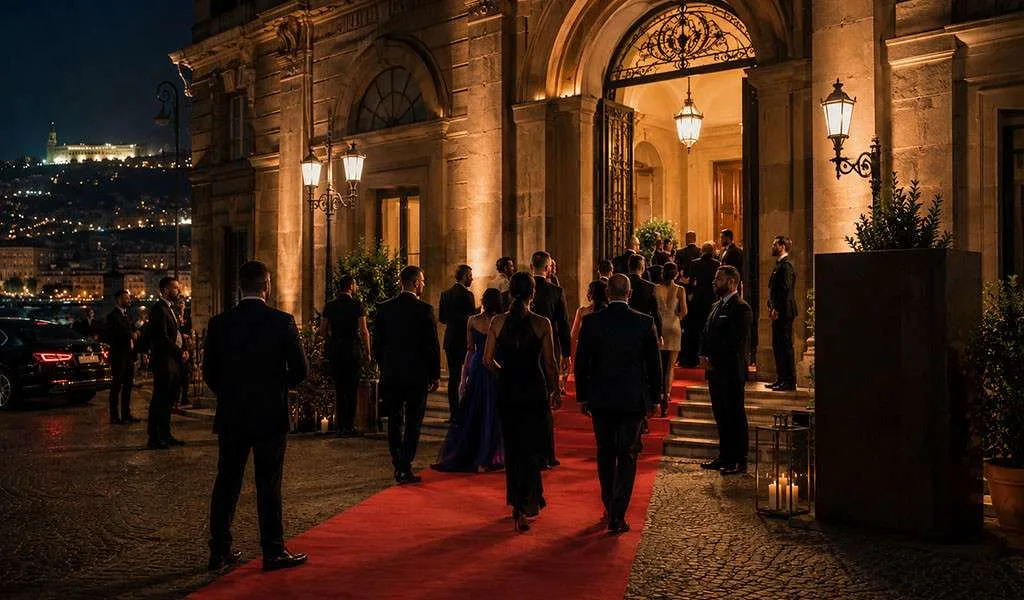 Discreet security at an upscale Naples charity gala protecting UHNW principals